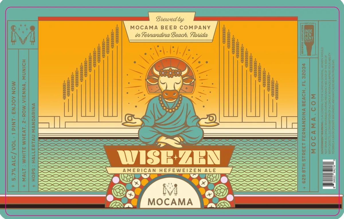 Wise Zen label art — WISE ZEN