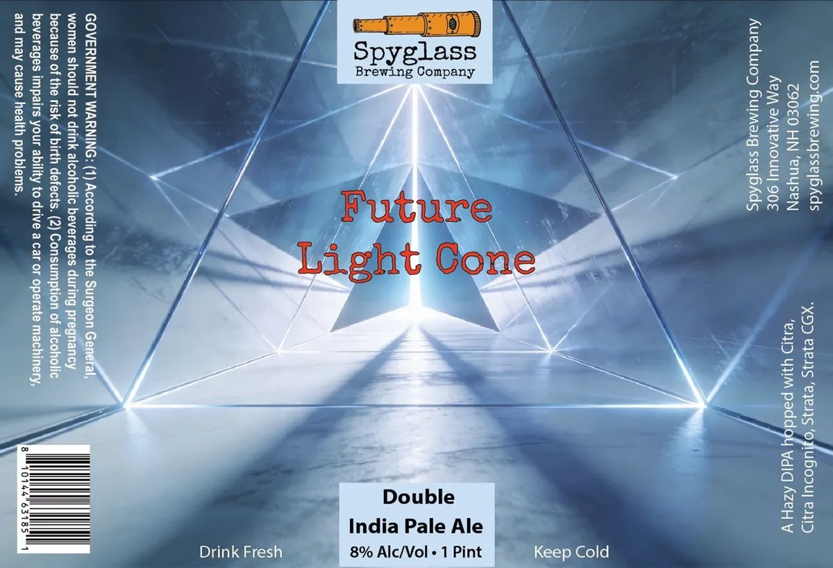Future Light Cone — full label as filed with TTB