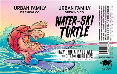 Water-Ski Turtle label