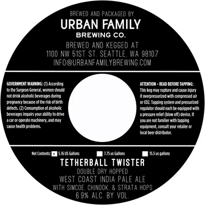 Tetherball Twister label