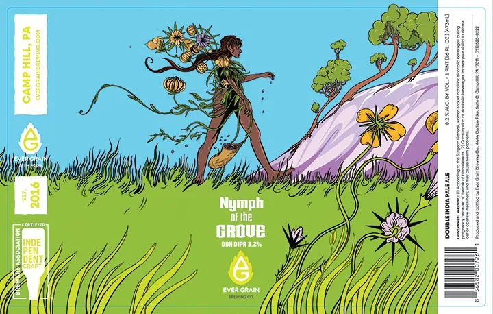 Nymph of the Grove — full label as filed with TTB