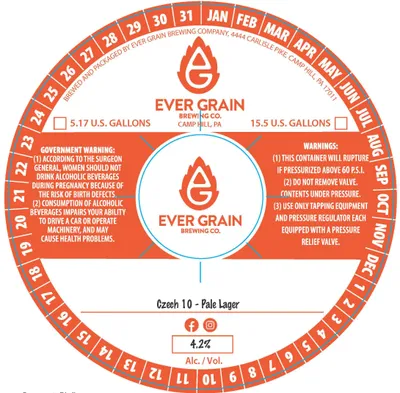 Czech 10 label