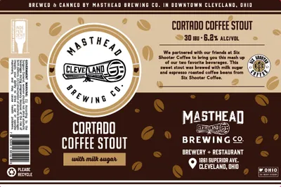 Cortado Coffee Stout label