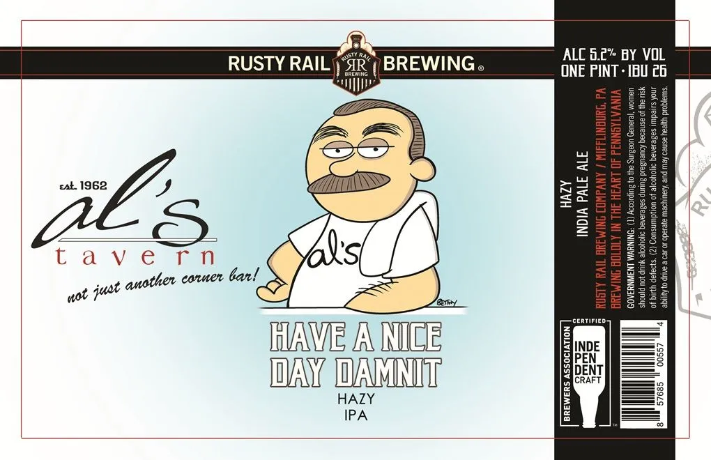 Have A Nice Day Dammit — full label as filed with TTB