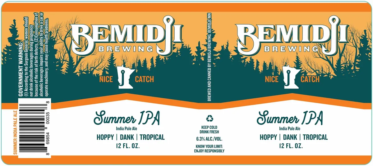 Summer IPA label art — SUMMER IPA