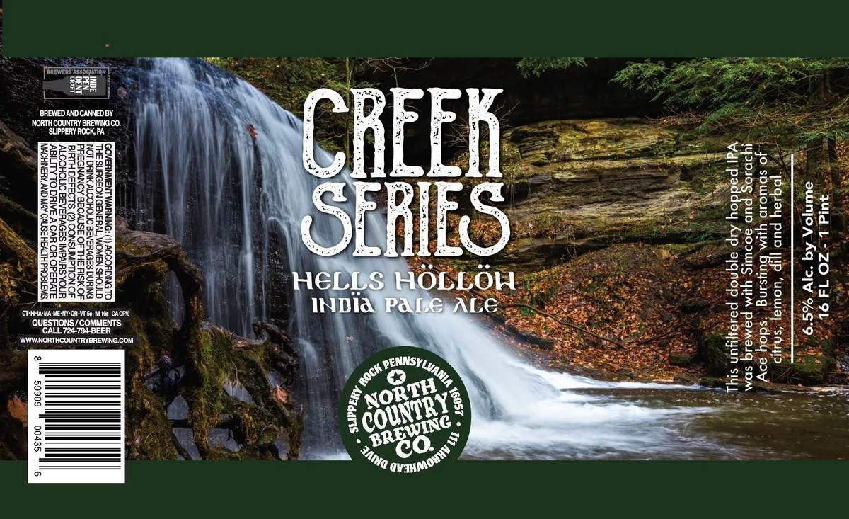 Creek Series: Hells Höllöw India Pale Ale label