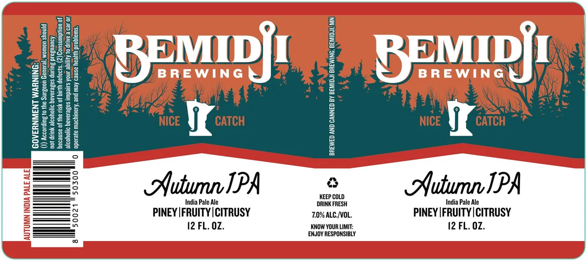 Autumn IPA label art — AUTUMN IPA INDIA PALE ALE