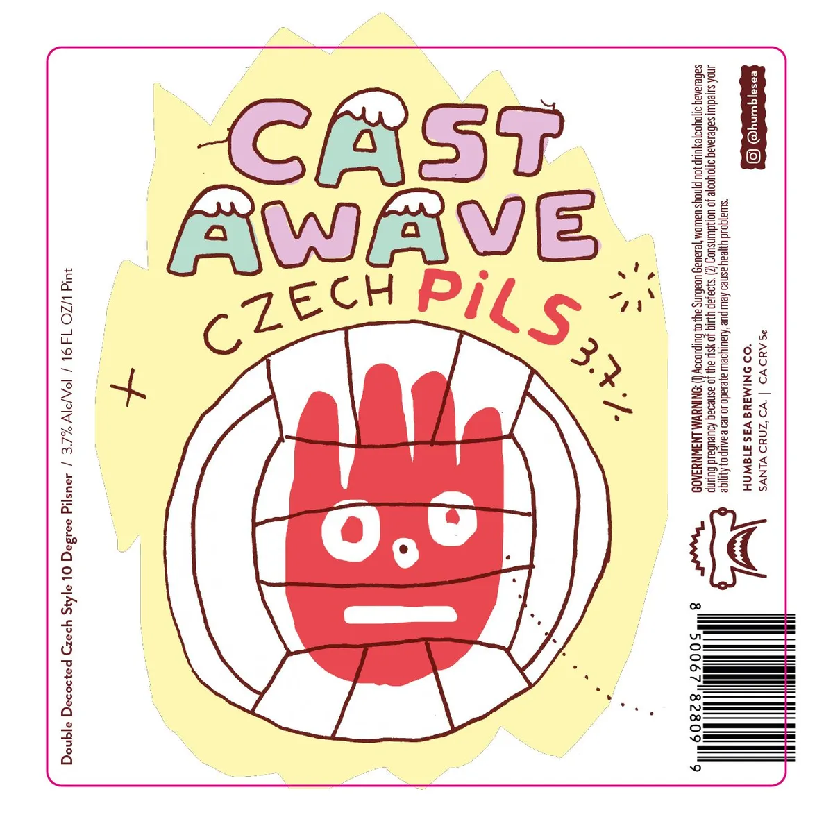 Cast Awave — full label as filed with TTB
