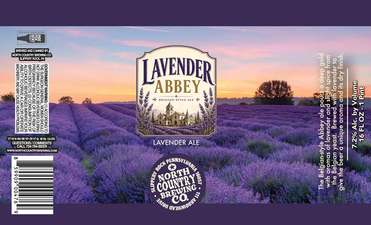 Lavender Abbey — full label as filed with TTB