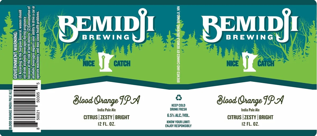 Blood Orange IPA label art — BLOOD ORANGE IPA INDIA PALE ALE