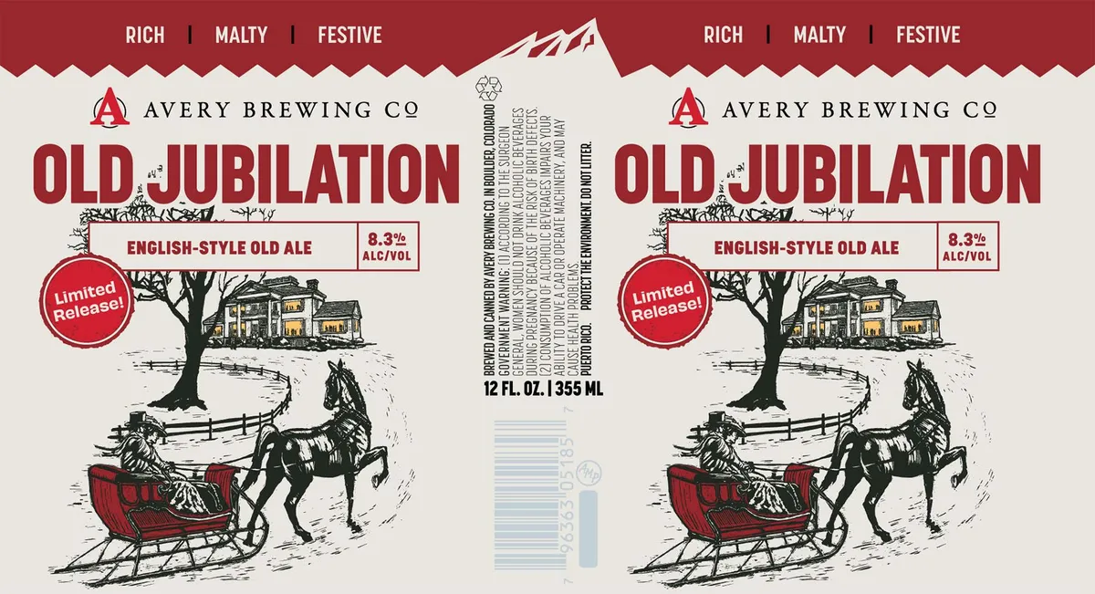 Old Jubilation label art — AVERY BREWING CO.