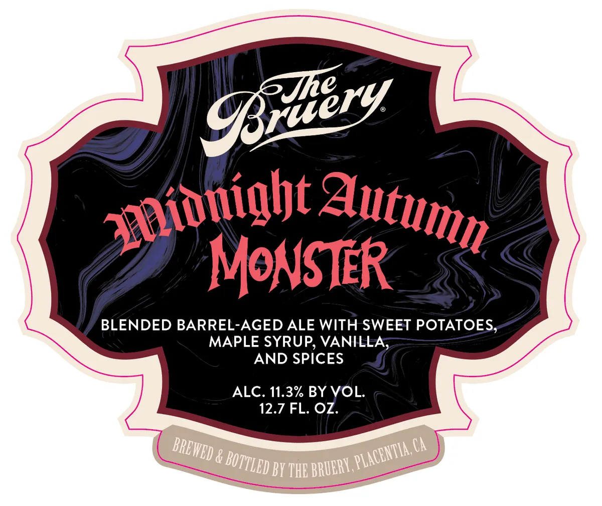 Midnight Autumn Monster — full label as filed with TTB
