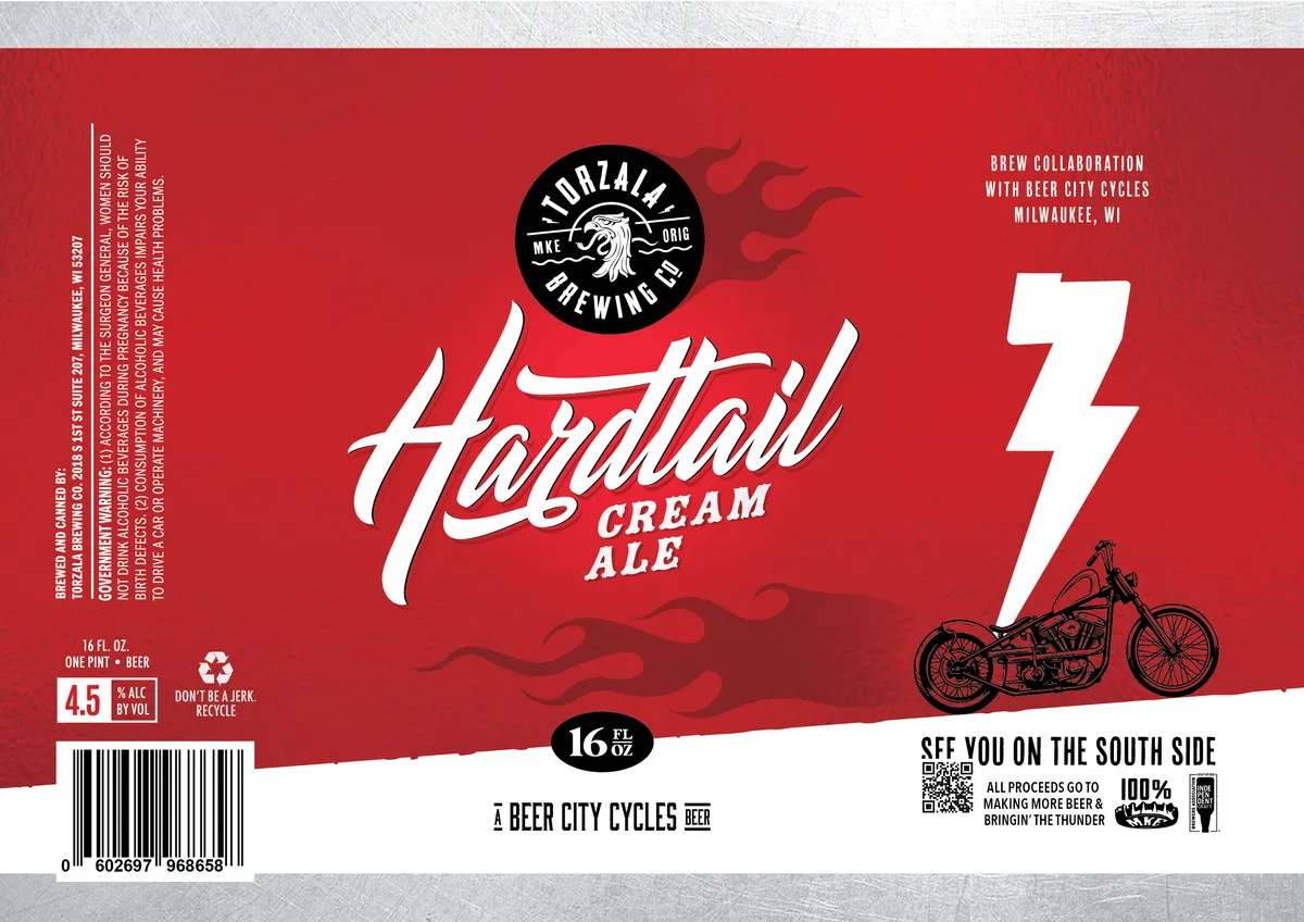Hardtail Cream Ale — full label as filed with TTB