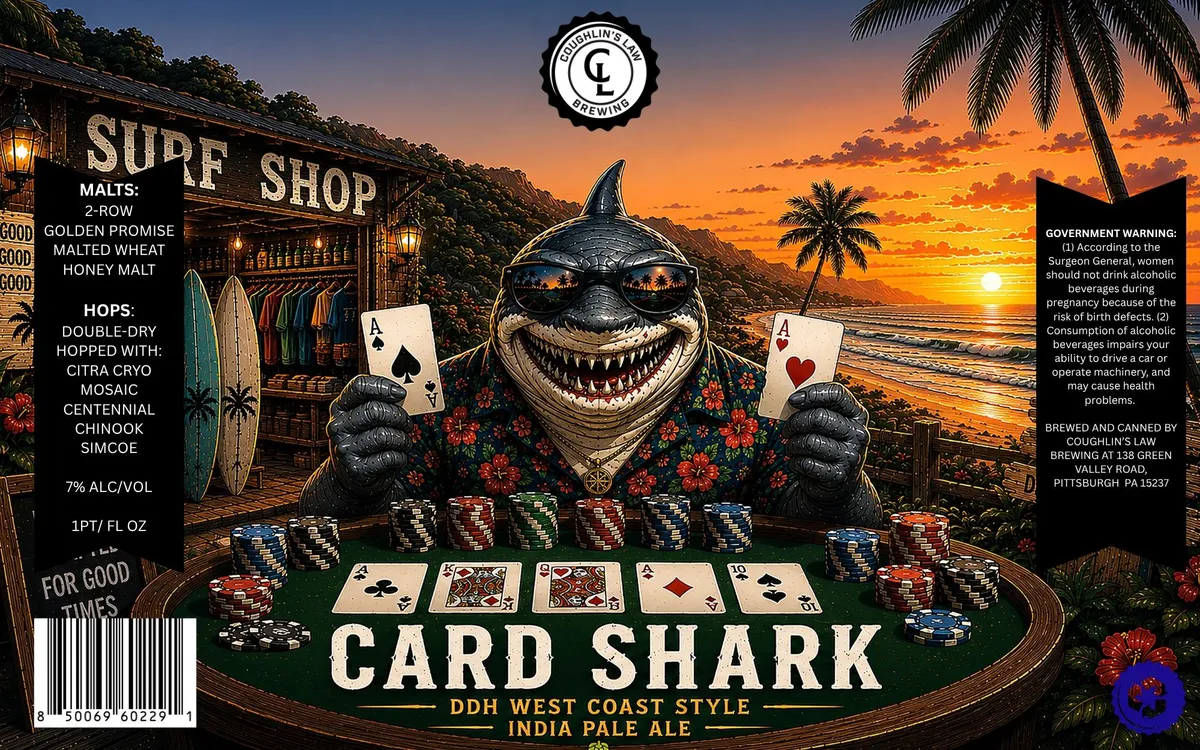 Card Shark — full label as filed with TTB