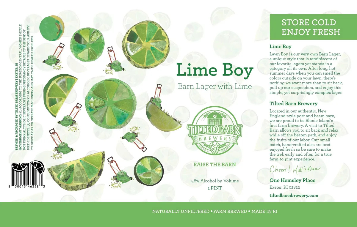 Lime Boy — full label as filed with TTB