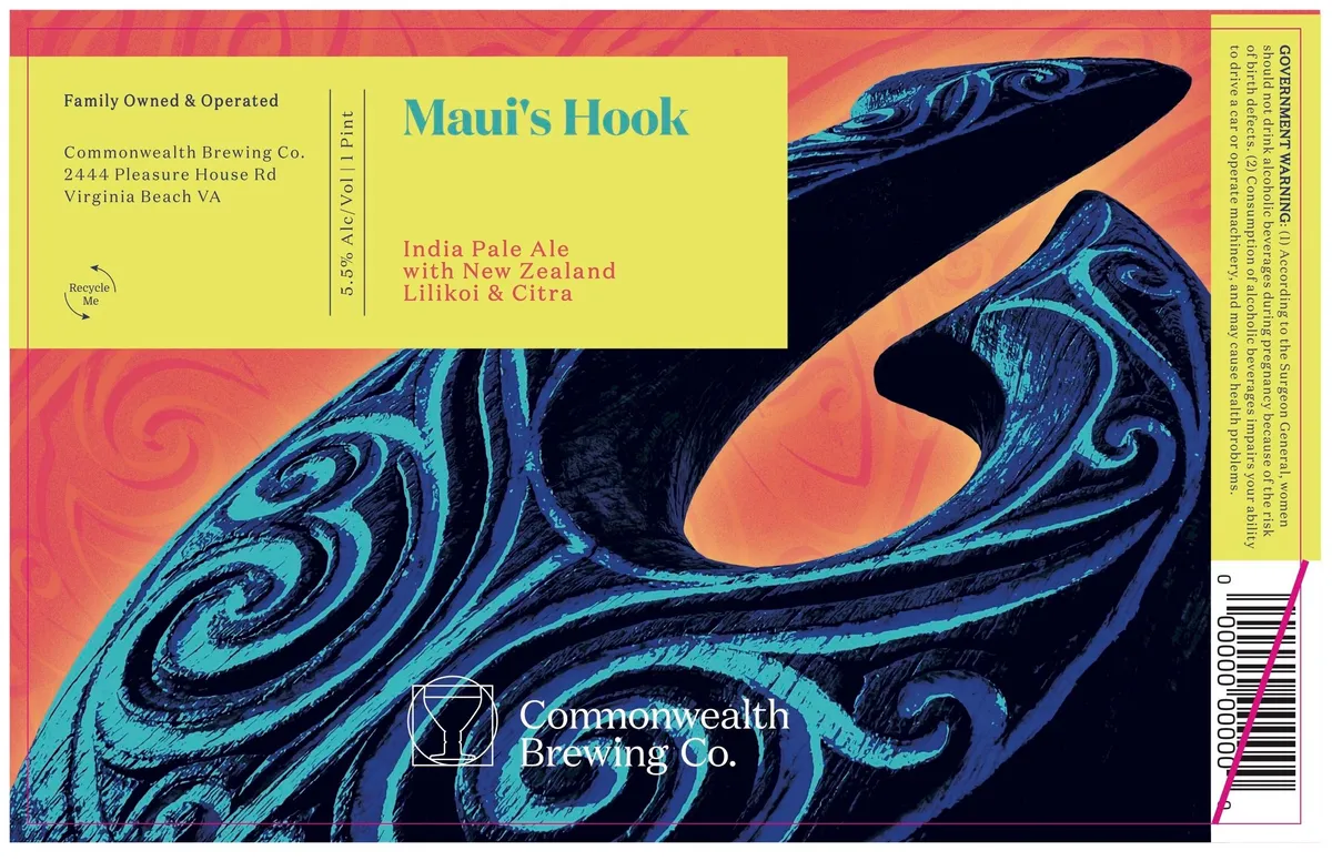 Maui's Hook — full label as filed with TTB