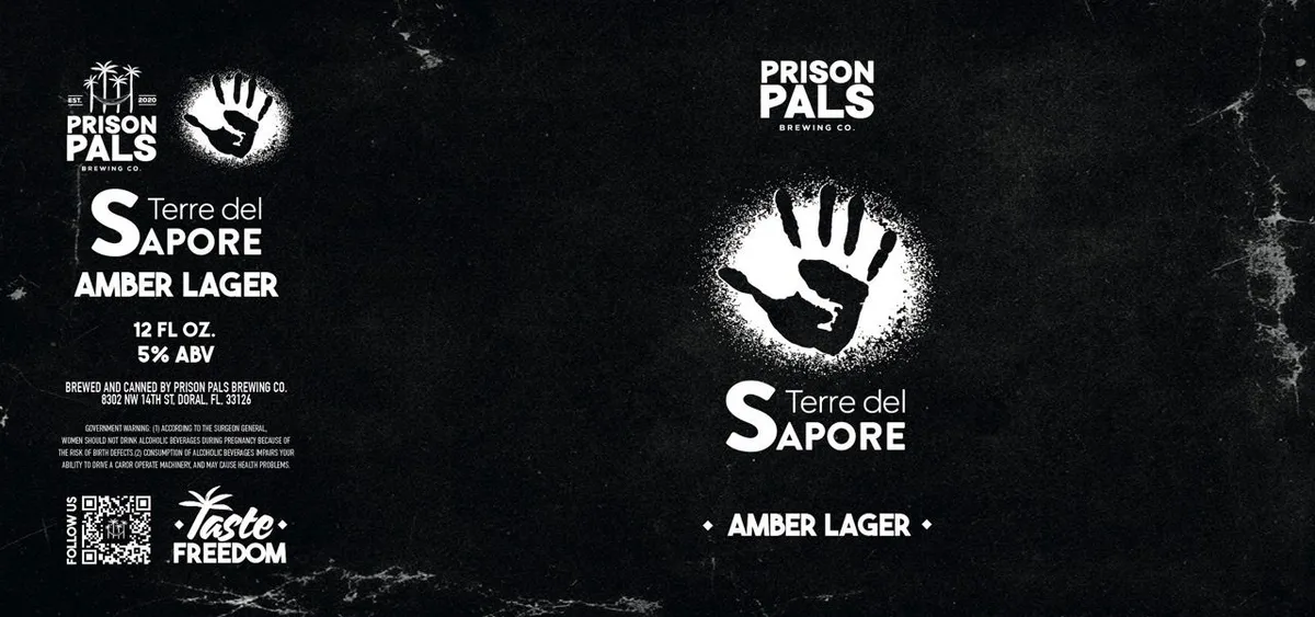 Terre del Sapore Amber Lager — full label as filed with TTB