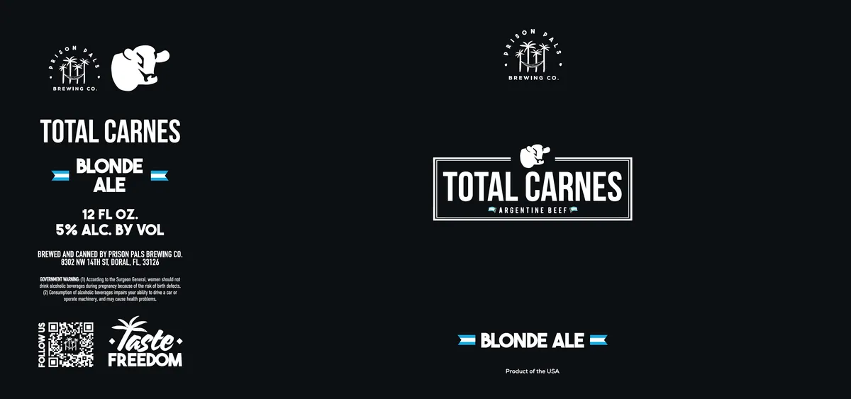 Total Carnes Blonde label art — TOTAL CARNES BLONDE