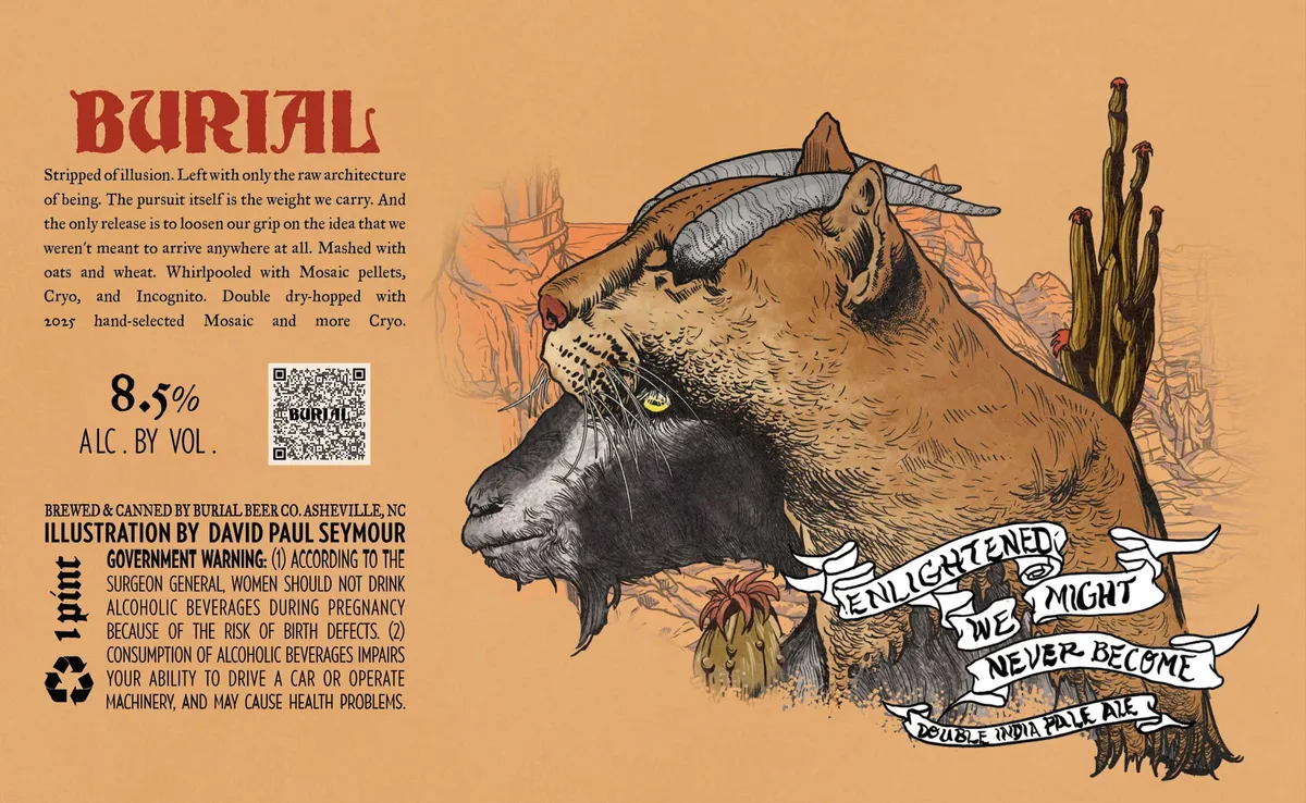 Enlightened We Might Never Become — full label as filed with TTB
