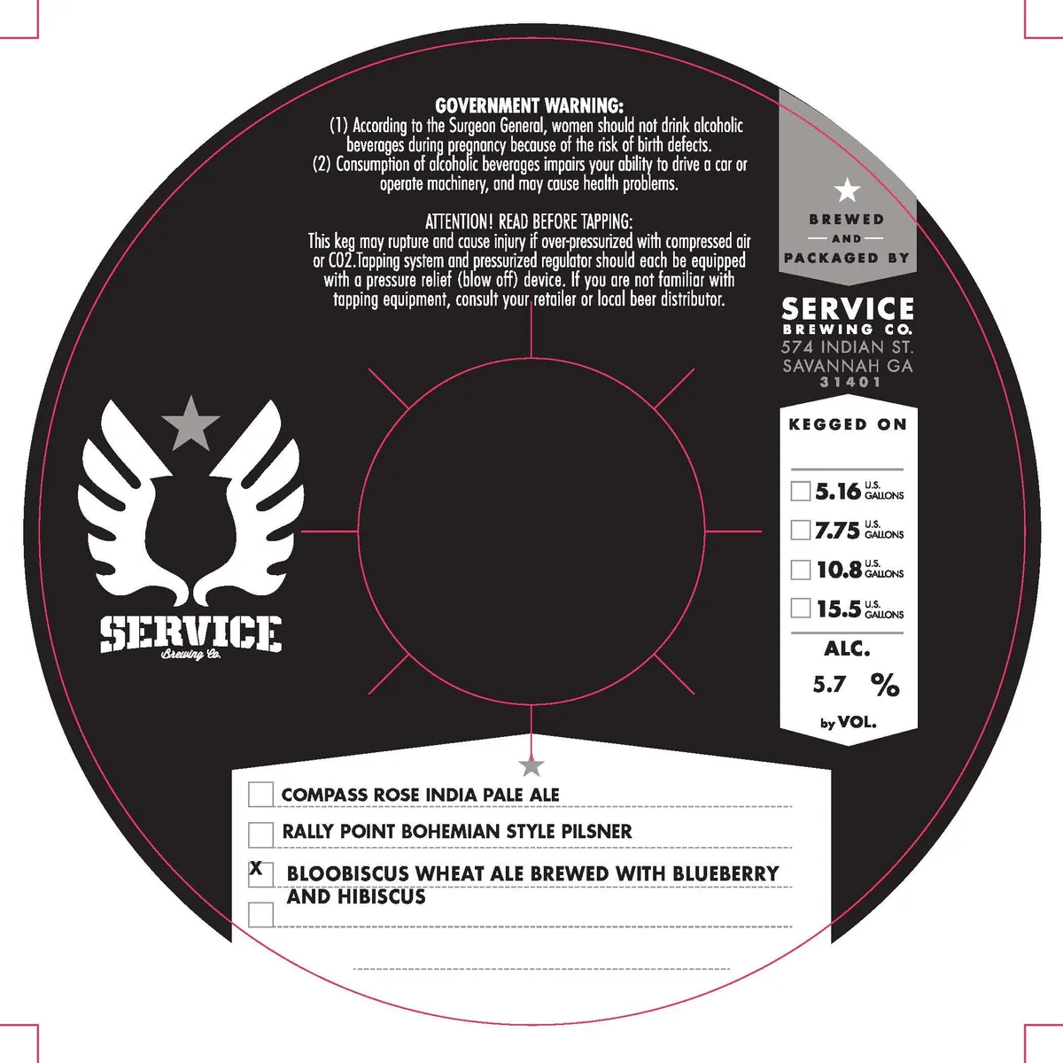 Bloobiscus — full label as filed with TTB