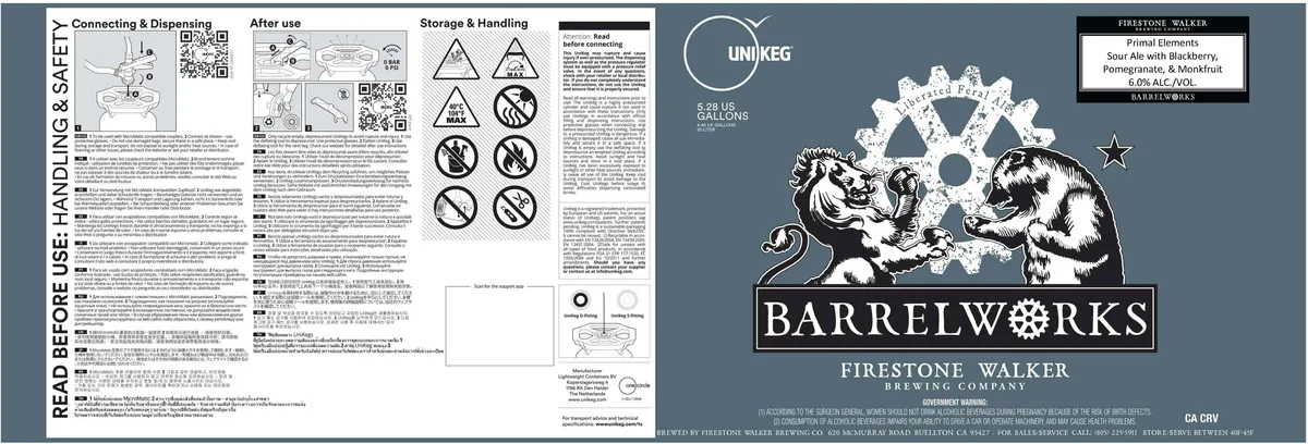 Primal Elements — full label as filed with TTB