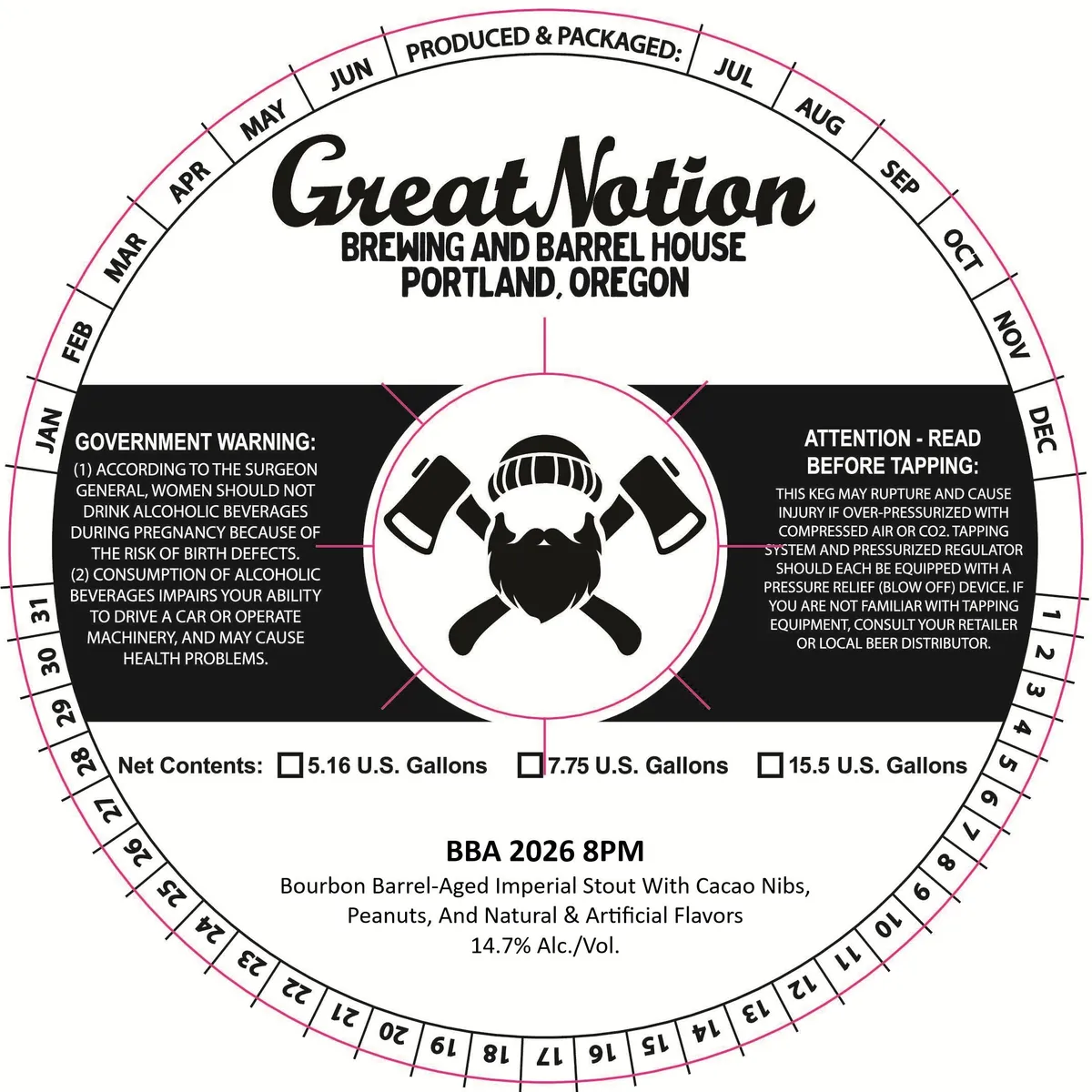 BBA 2026 8PM — full label as filed with TTB