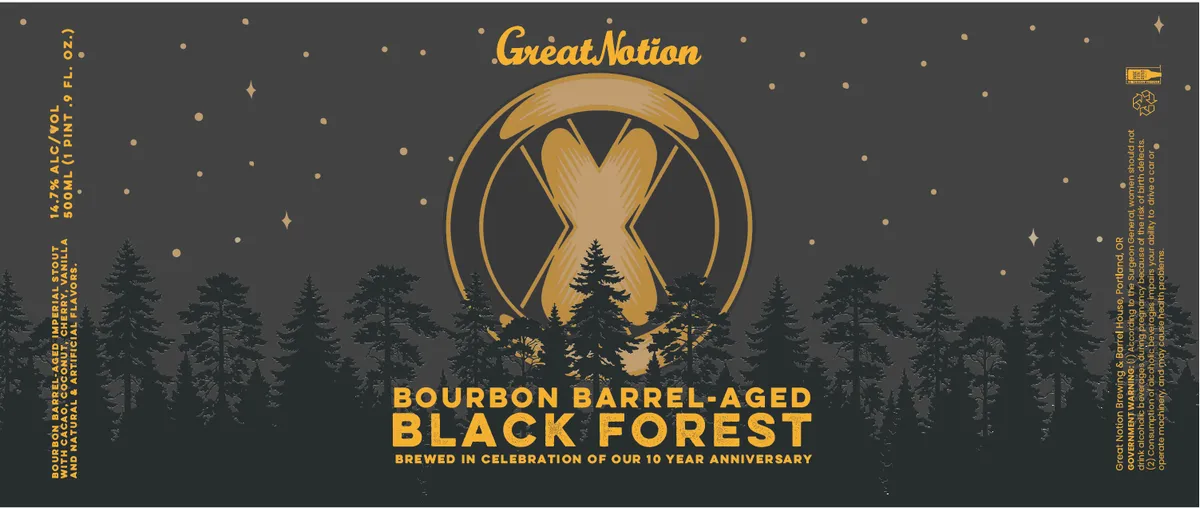 Bourbon Barrel-Aged Black Forest — full label as filed with TTB
