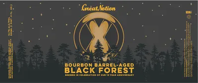 Bourbon Barrel-Aged Black Forest label
