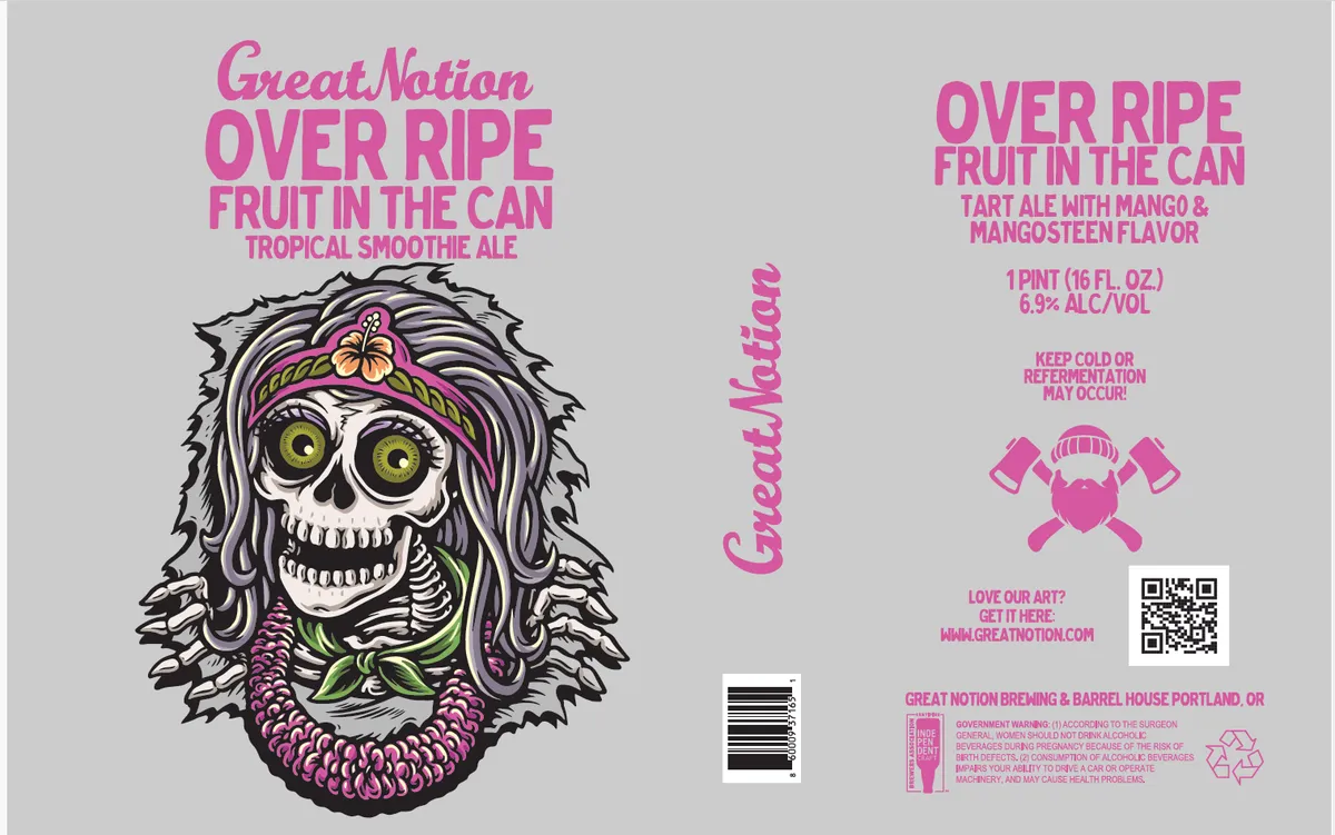 Over Ripe Fruit In The Can — full label as filed with TTB