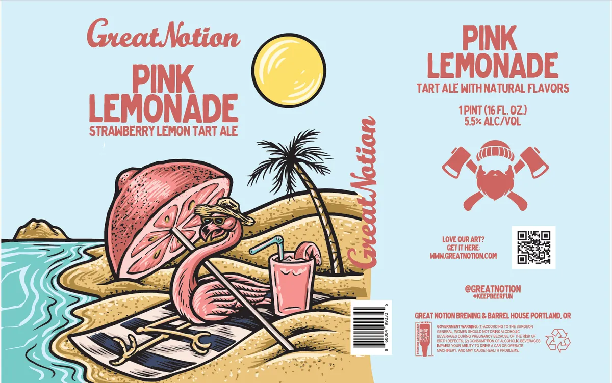 Pink Lemonade — full label as filed with TTB