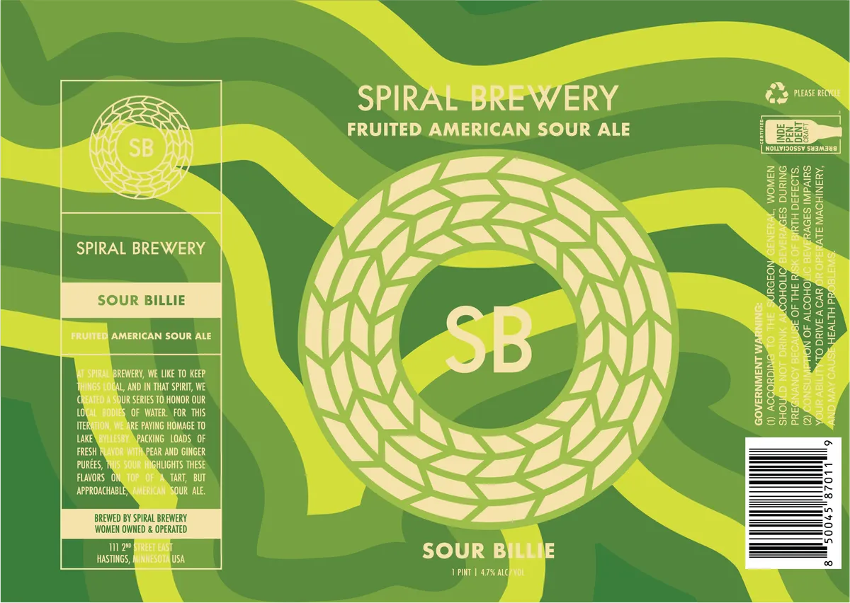 Sour Billie — full label as filed with TTB