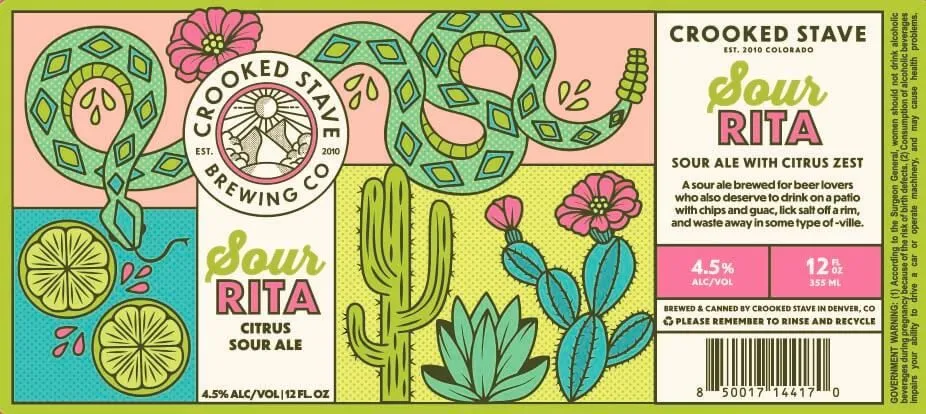 Sour Rita Citrus Sour Ale — full label as filed with TTB