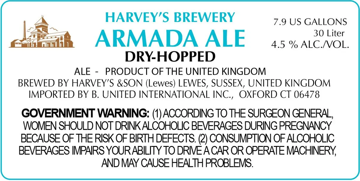 Armada Ale — full label as filed with TTB