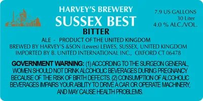Sussex Best Bitter label