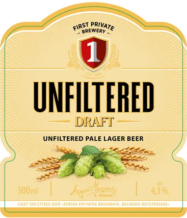 Unfiltered Draft — full label as filed with TTB