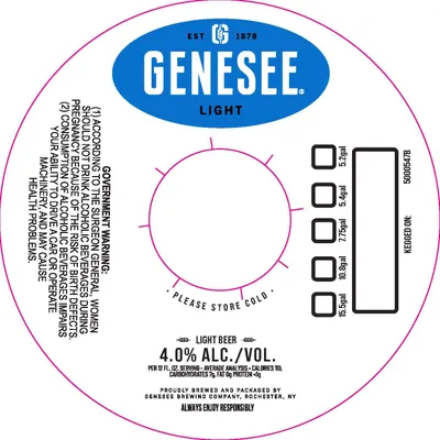 Genesee Light label