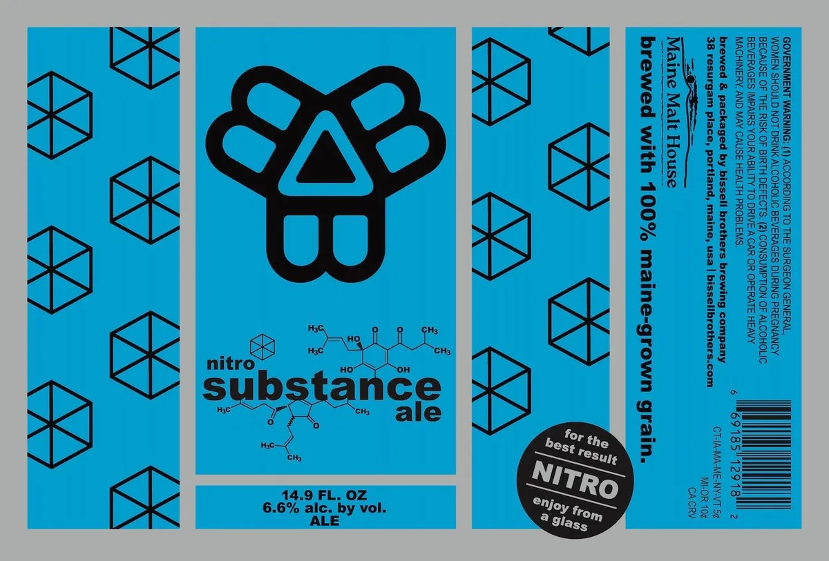 Nitro Substance Ale — full label as filed with TTB