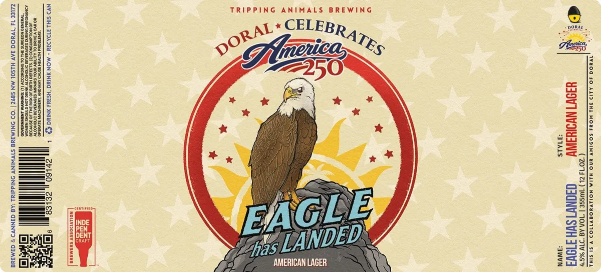 Eagle Has Landed — full label as filed with TTB