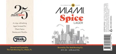 Miami Spice Lager label