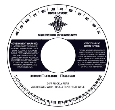 24/7 Prickly Pear label