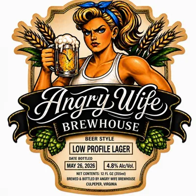 Low Profile Lager label