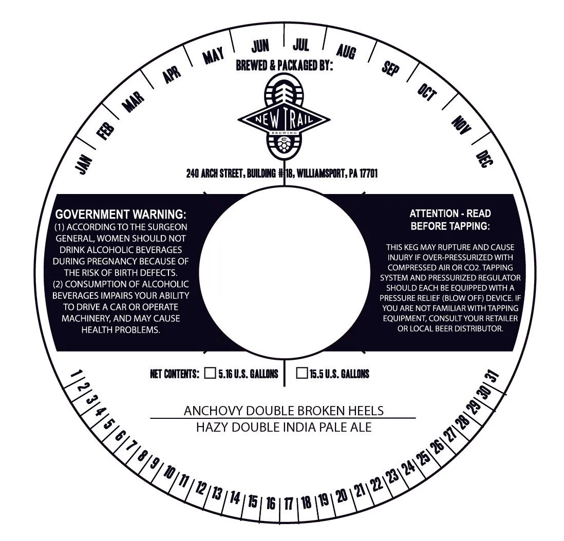 Anchovy Double Broken Heels label art — ANCHOVY DOUBLE BROKEN HEELS