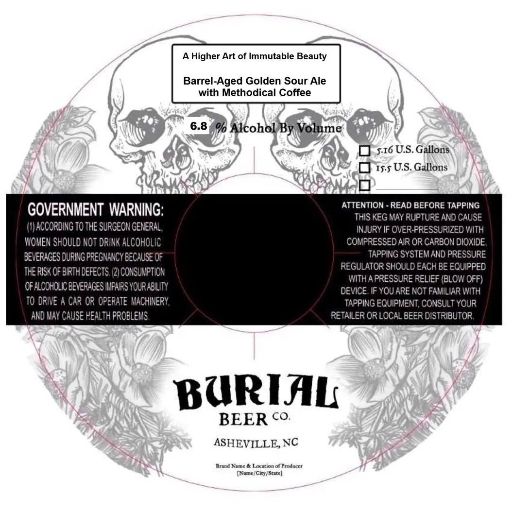 A Higher Art of Immutable Beauty — full label as filed with TTB