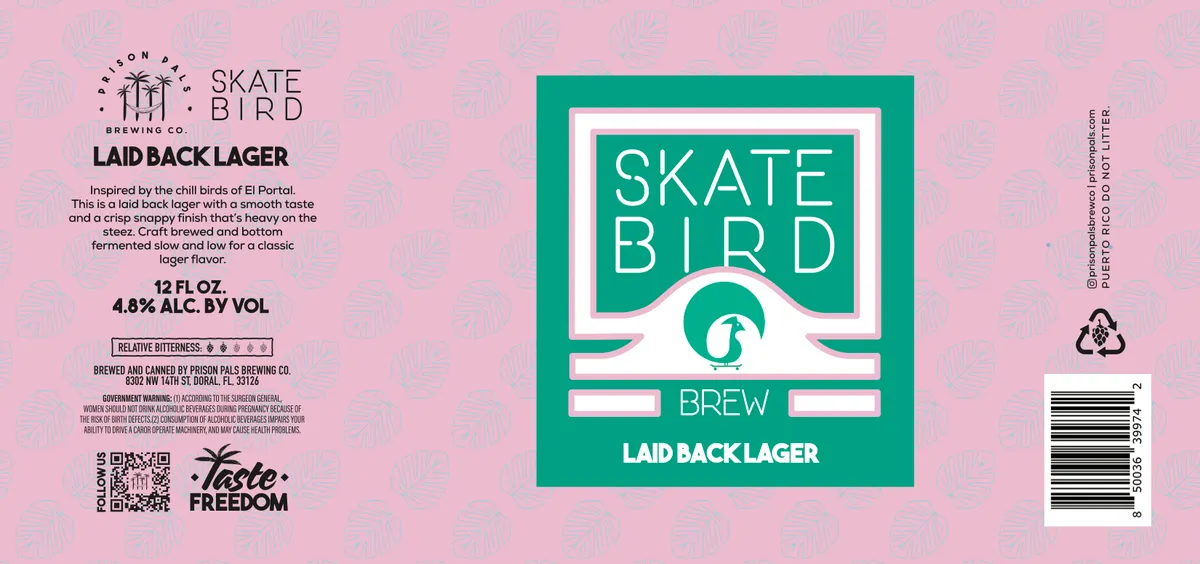 Laid Back Lager — full label as filed with TTB