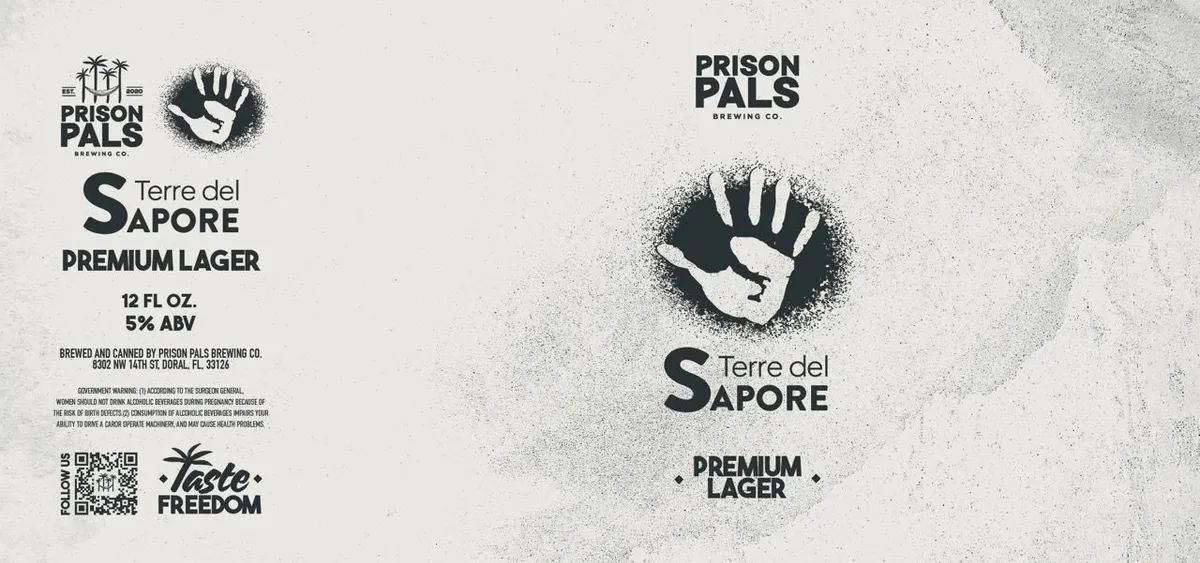 Terre del Sapore Premium Lager — full label as filed with TTB