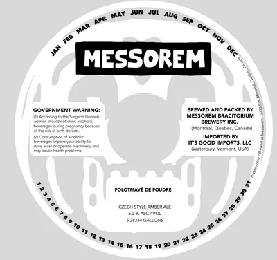 Polotmavé de Foudre label