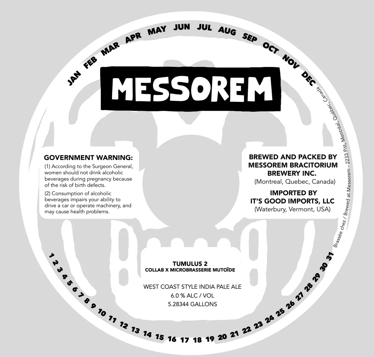 Tumulus 2 Collab x Microbrasserie Mutoïde — full label as filed with TTB