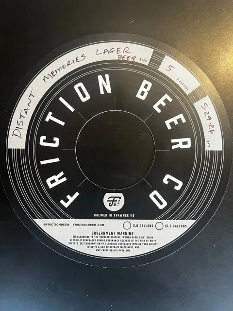Distant Memories Lager — full label as filed with TTB