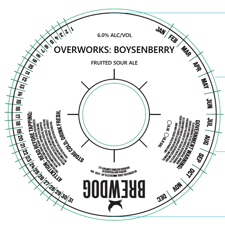 Overworks: Boysenberry label