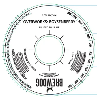 Overworks: Boysenberry label